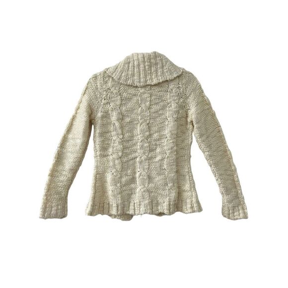 INC International Concepts Wool Blend Cardigan Womens Cream Size Medium - Picture 3 of 5